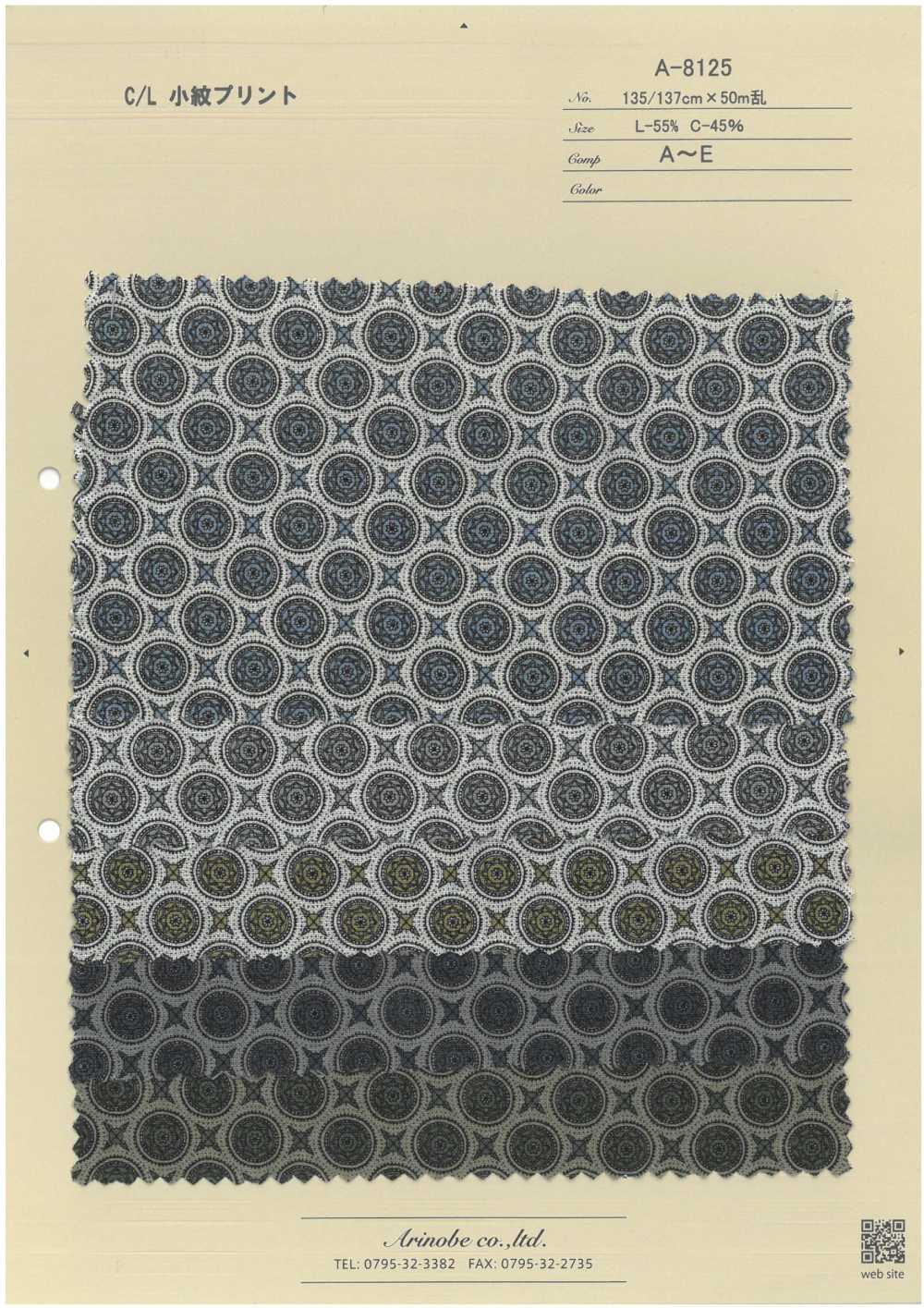A-8125 C/L Fine Print[Textile / Fabric] ARINOBE CO., LTD.