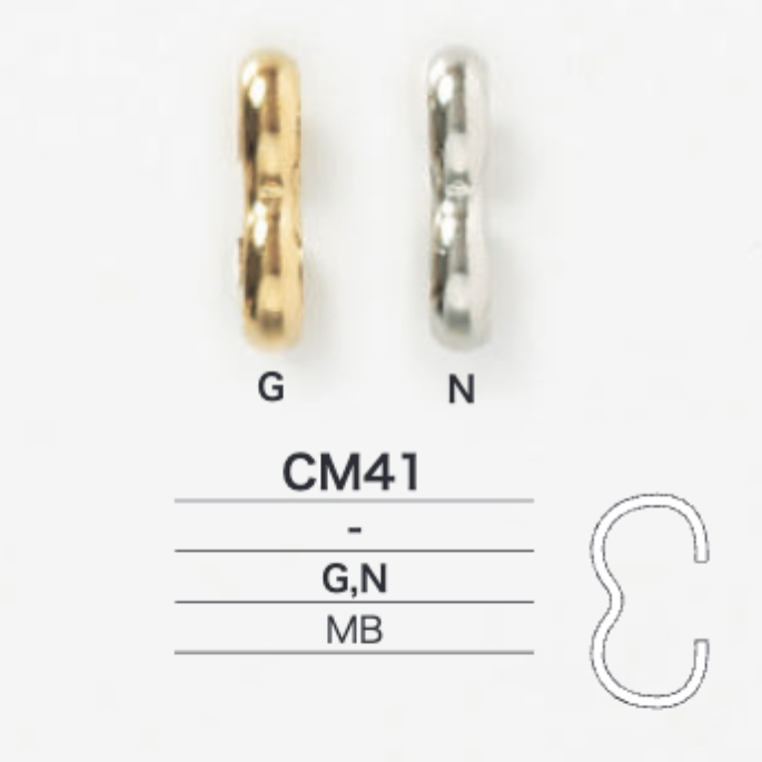CM41 Arch Metal Fittings[Buckles And Ring] IRIS
