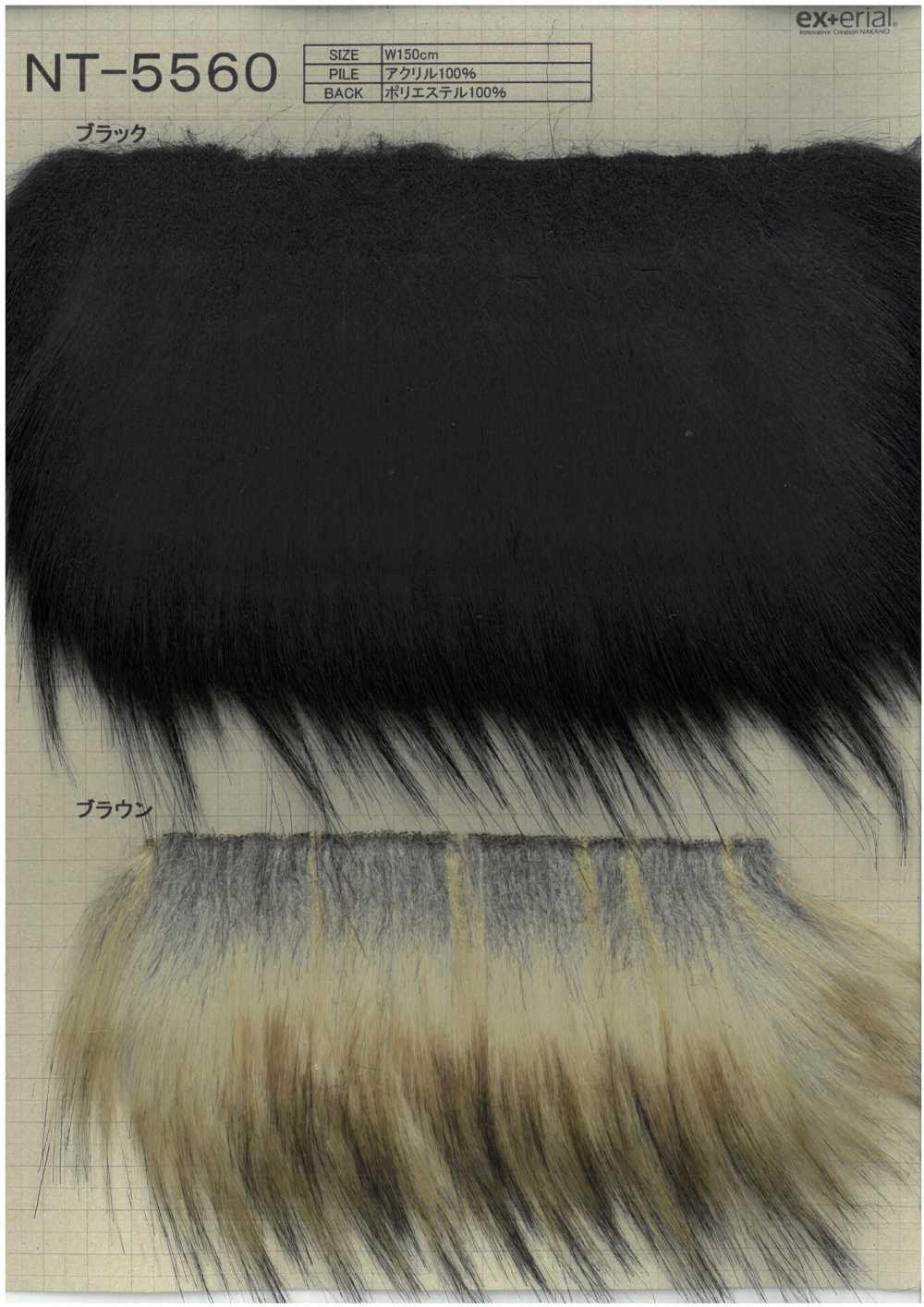 NT-5560 Craft Fur [Raccoon & Fox][Textile / Fabric] Nakano Stockinette Industry