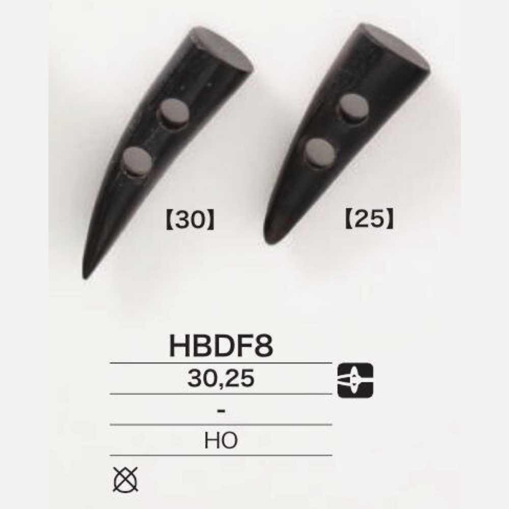 HBDF8 Real Buffalo Horn Duffel Button IRIS