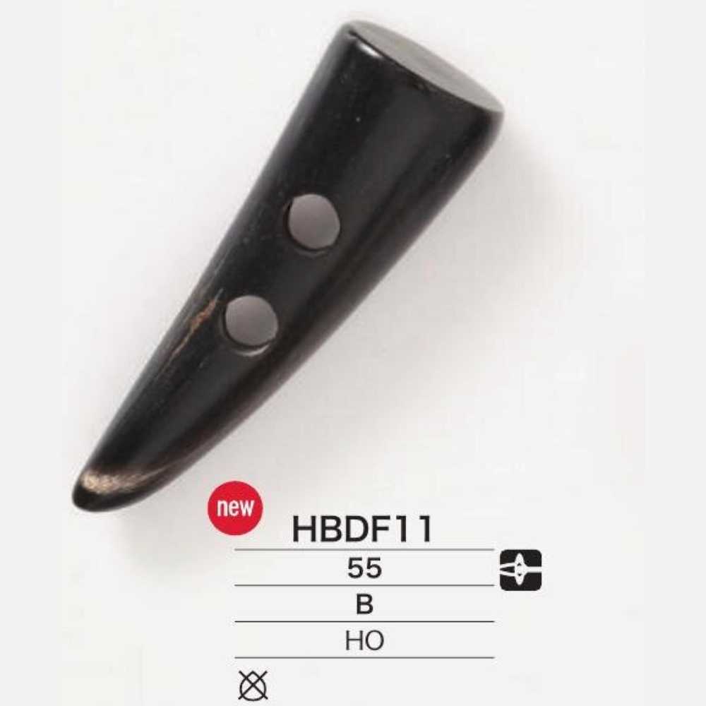 HBDF11 Real Buffalo Horn Duffel Button IRIS