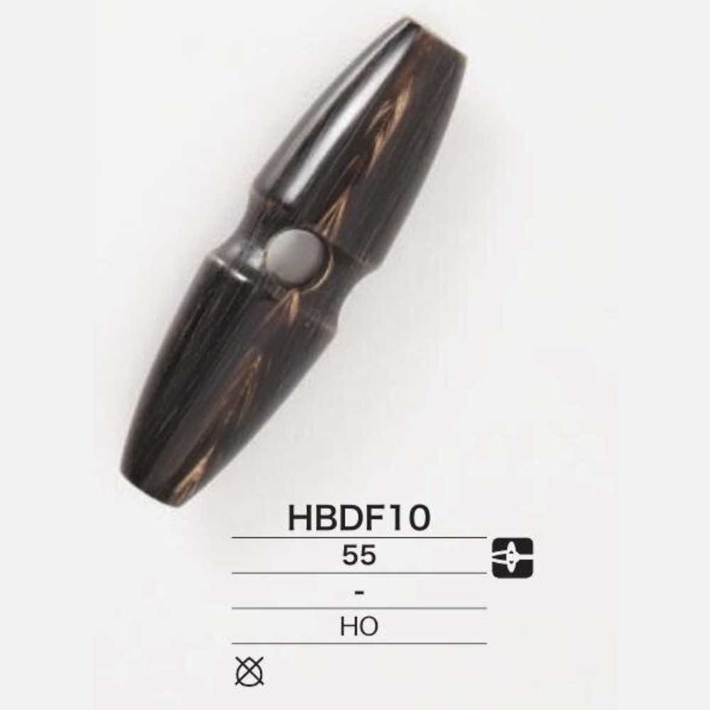 HBDF10 Real Buffalo Horn Toggle Button IRIS
