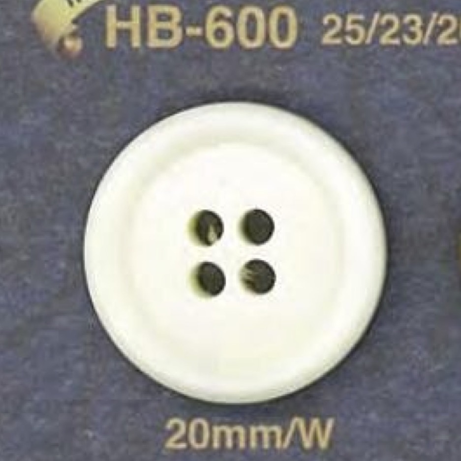 HB600 Real Buffalo Horn Button With 4 Holes On The Front IRIS
