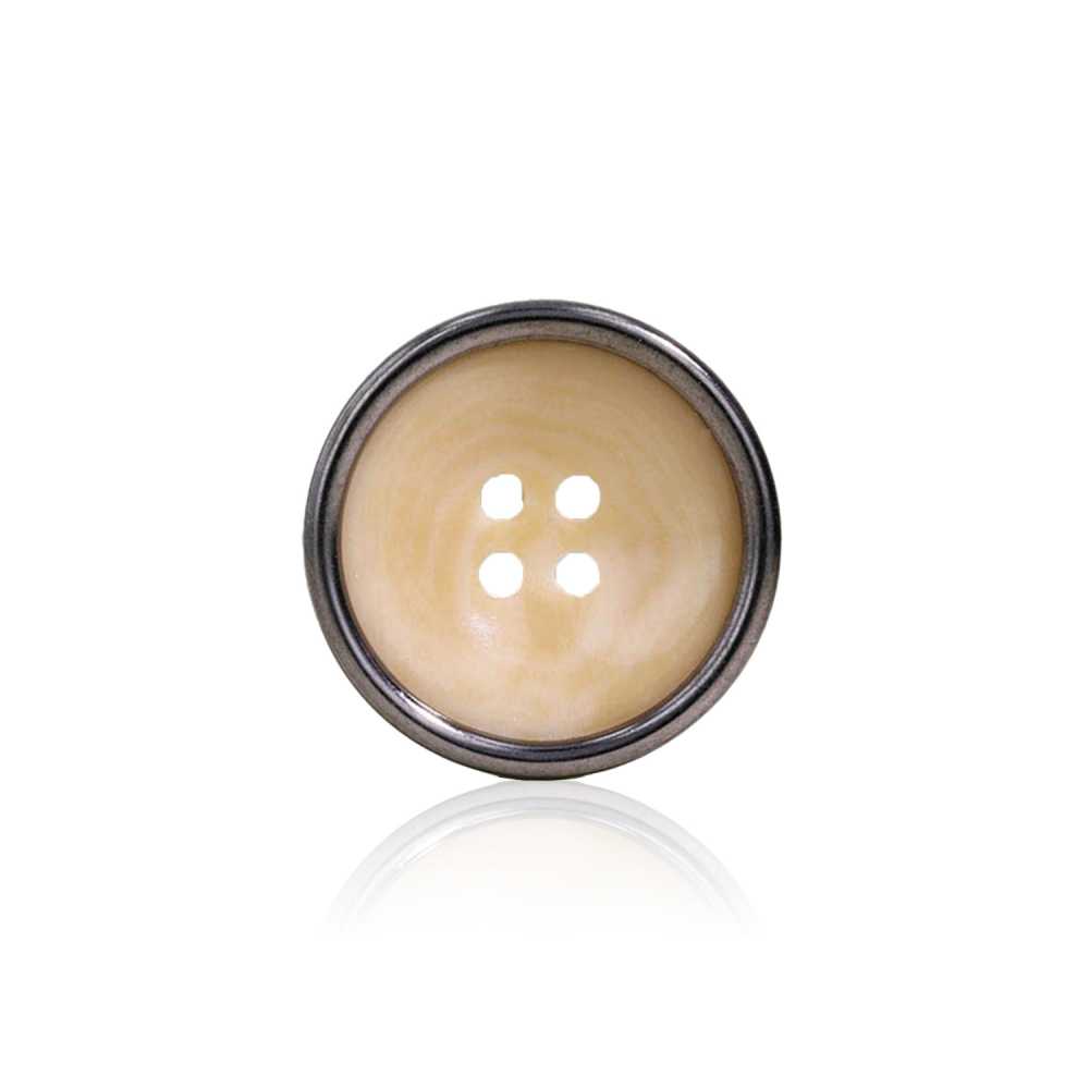 VC9787 Polyester Resin/brass 4-hole Button IRIS