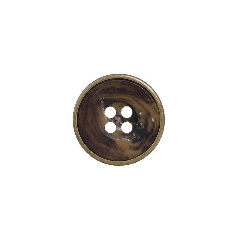 VGC1001 Brass/polyester Resin 4-hole Button IRIS