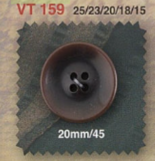 VT159 Polyester Resin 4-hole Button IRIS