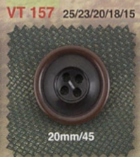 VT157 Polyester Resin 4-hole Button IRIS