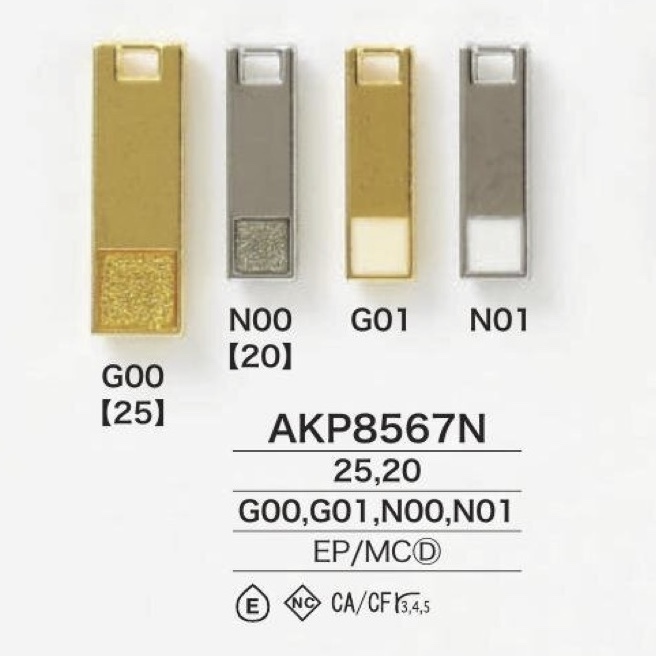 AKP8567N Epoxy Resin/die-casting Zipper Points IRIS