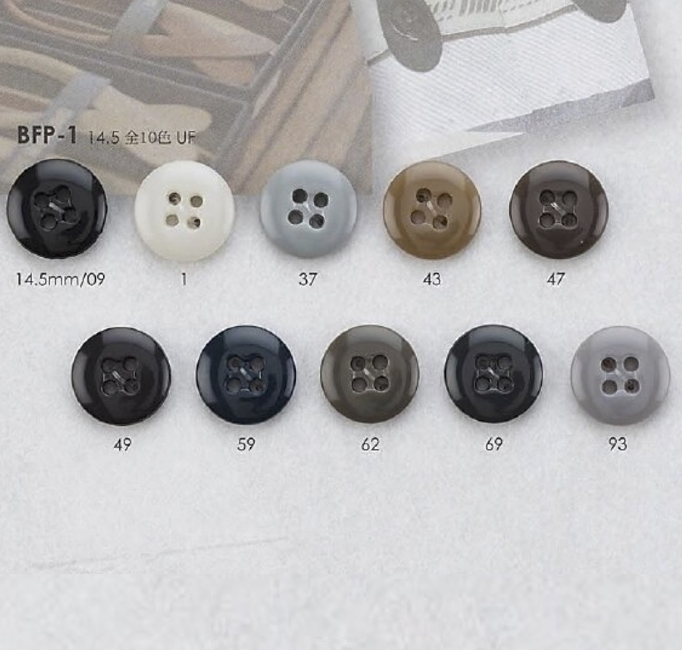 BFP1 Made Of Urea Resin 4-hole Button IRIS