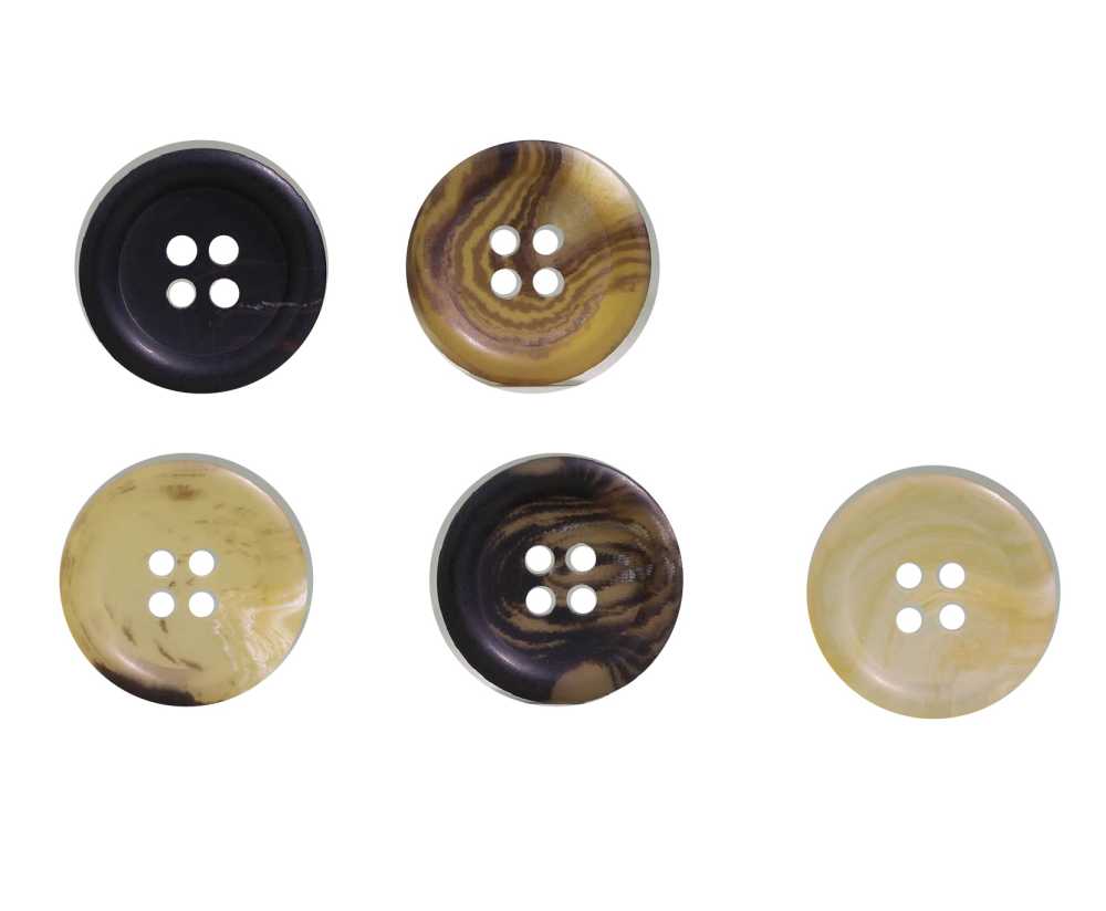 VHORN11 Polyester Resin 4-hole Button IRIS