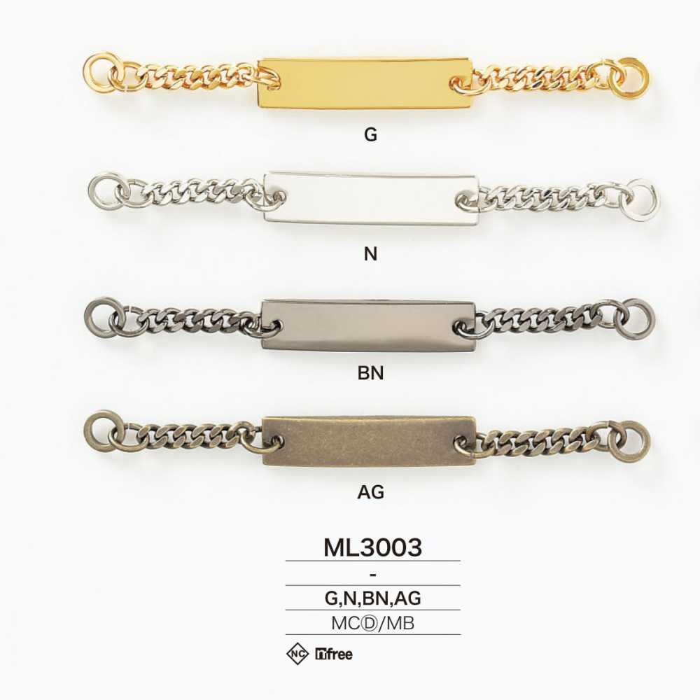 ML3003 Die-cast/brass Collar Strap[Miscellaneous Goods And Others] IRIS