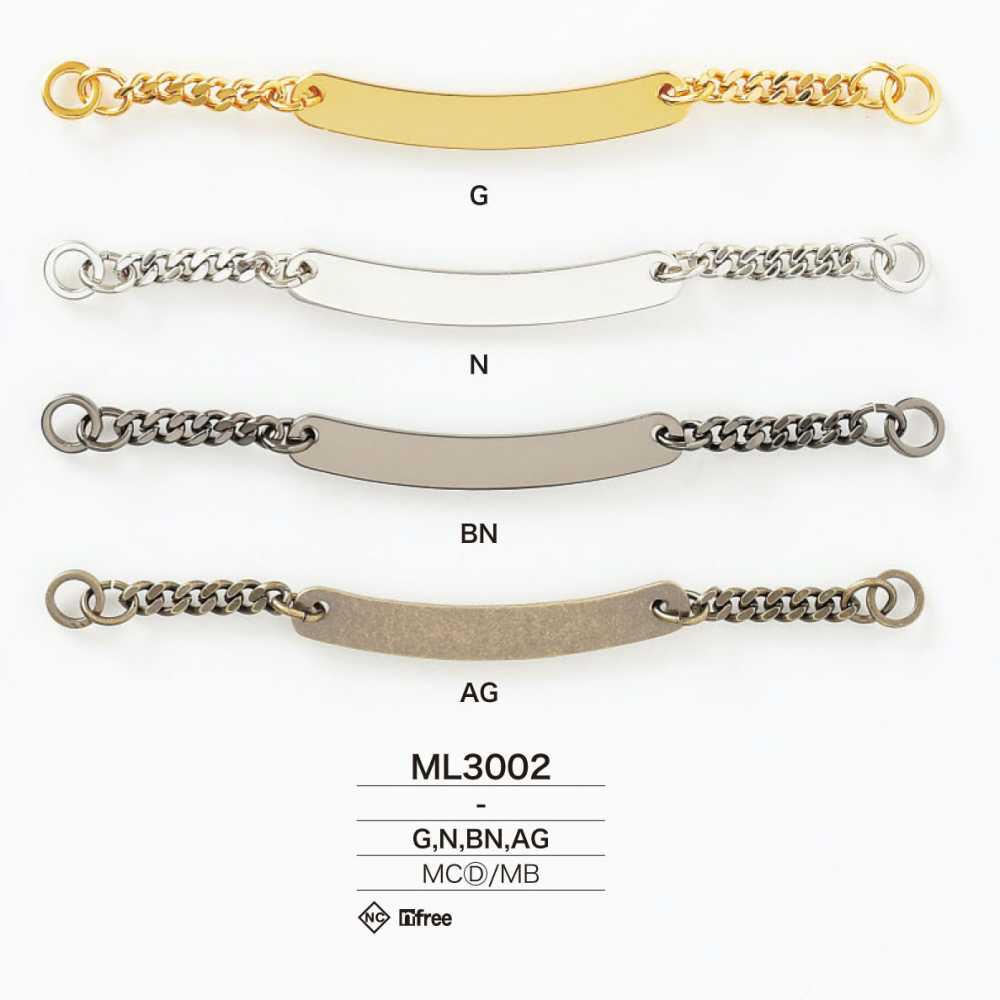 ML3002 Die-cast/brass Collar Strap[Miscellaneous Goods And Others] IRIS