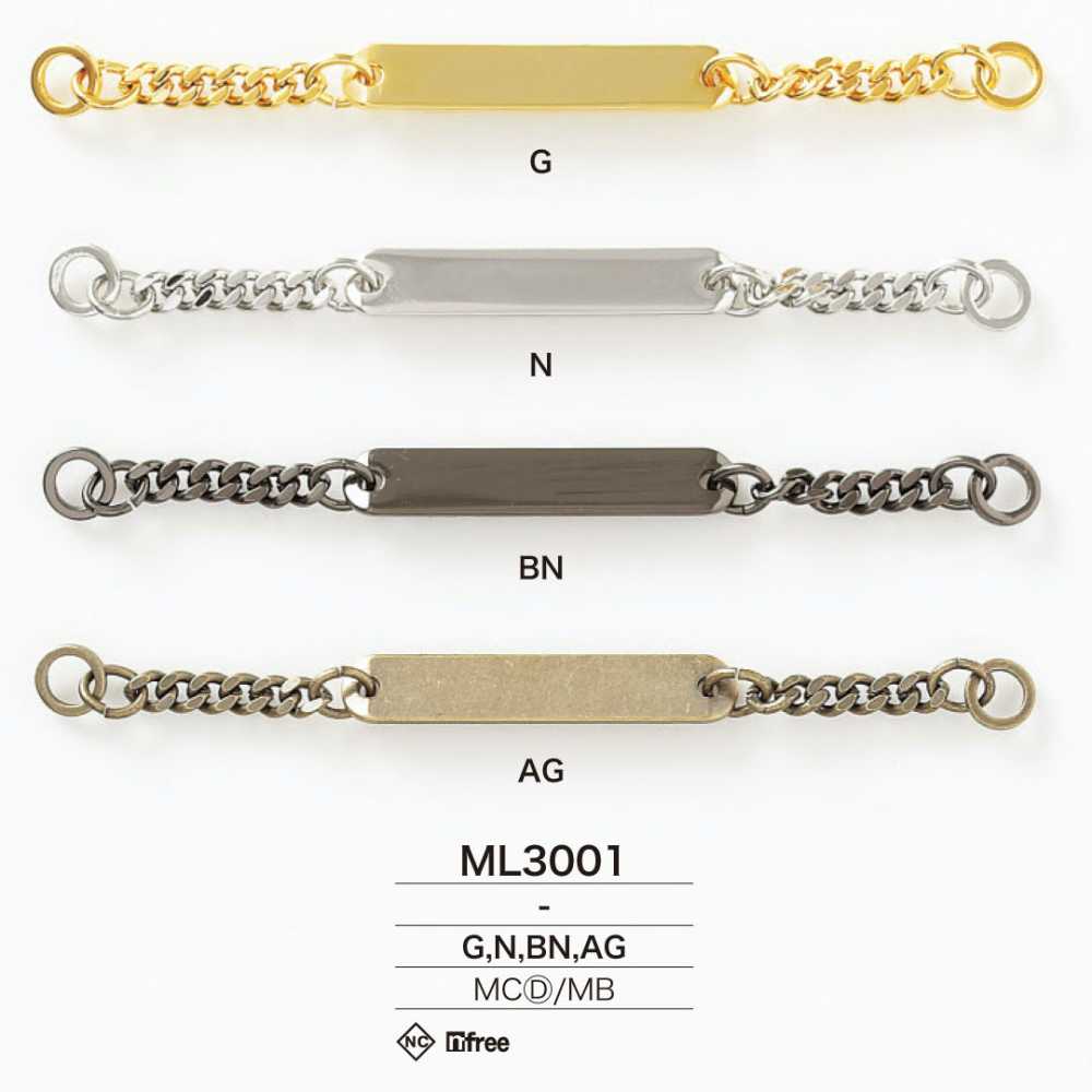 ML3001 Die-cast/brass Collar Strap[Miscellaneous Goods And Others] IRIS