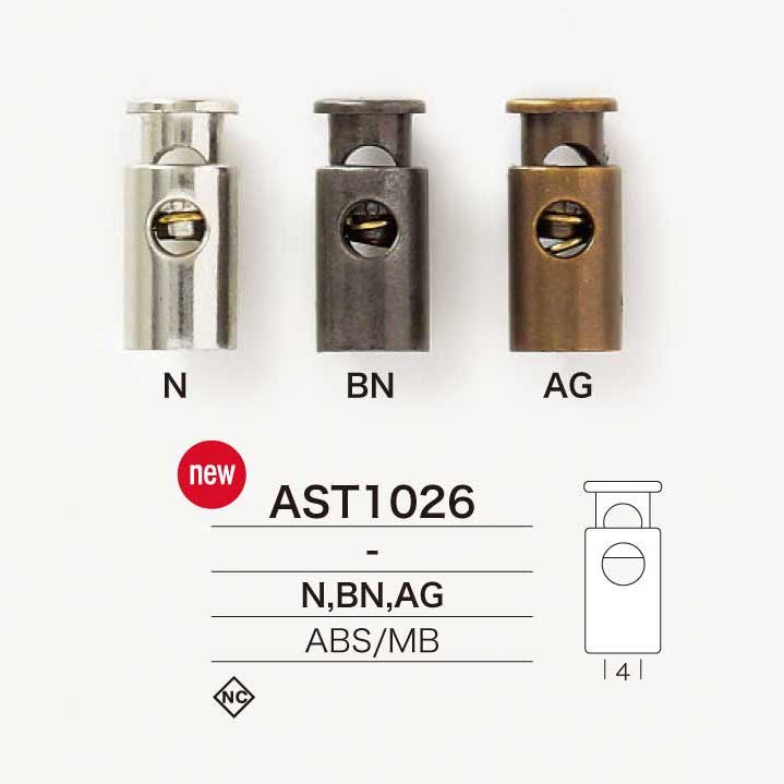 AST1026 ABS Resin/brass Cord Lock[Buckles And Ring] IRIS