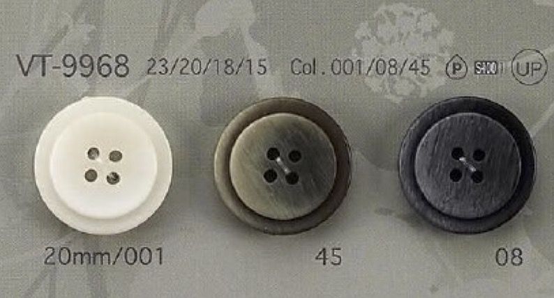 VT9968 Polyester Resin 4-hole Button IRIS