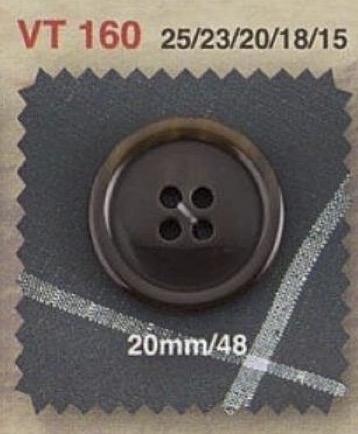 VT160 Polyester Resin 4-hole Button IRIS