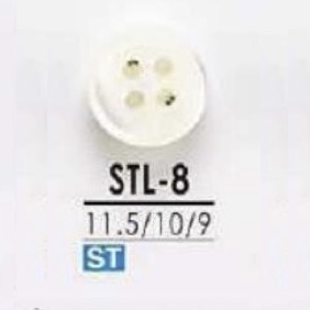 STL8 Shell Shell 4-hole Button IRIS