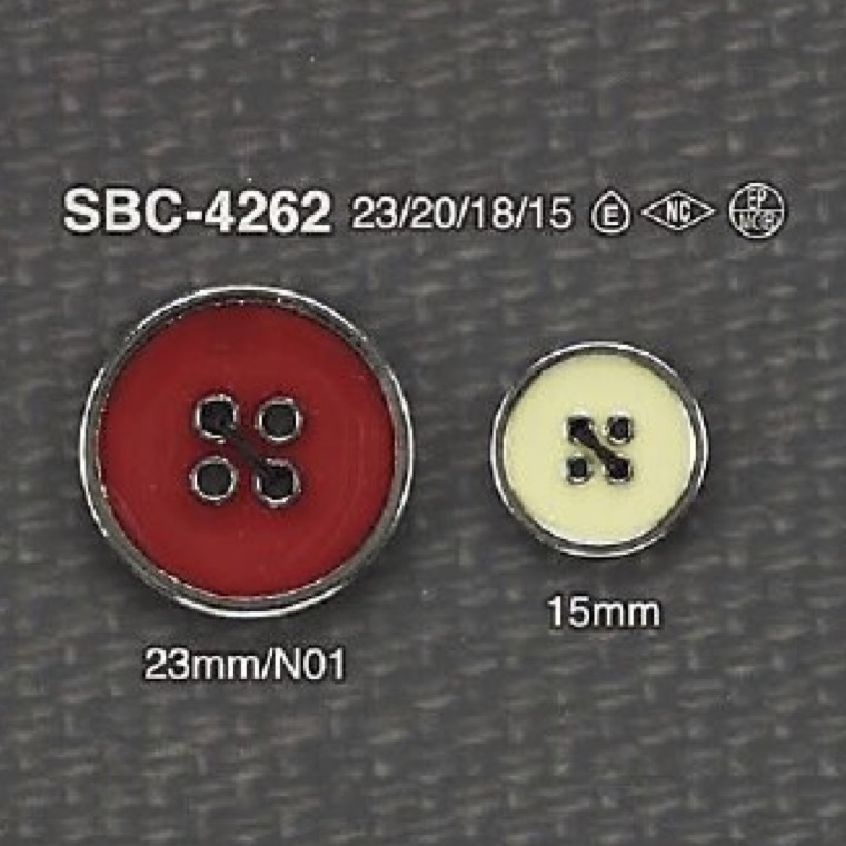 SBC4262 Epoxy Resin/high Metal 4-hole Button IRIS