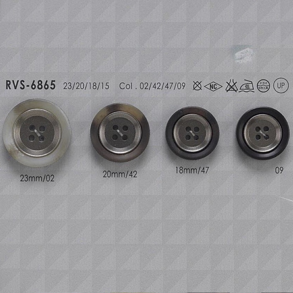 RVS6865 Polyester Resin 4-hole Button IRIS