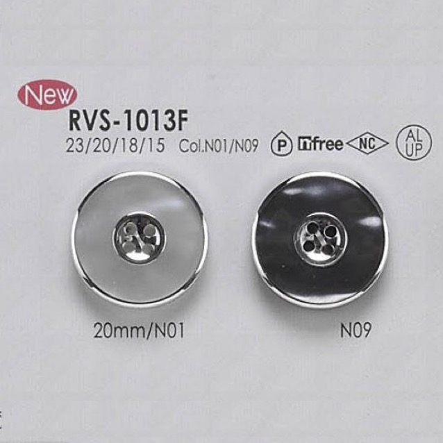 RVS1013F Aluminum/polyester Resin 4-hole Button IRIS