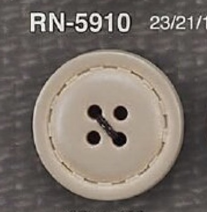 RN5910 Nylon Resin Button With 4 Holes On The Front IRIS