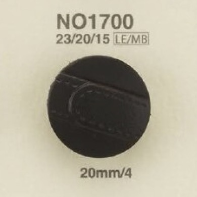 NO1700 Leather/brass Jump Button IRIS