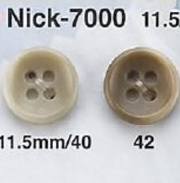 NICK7000 Made Of Urea Resin 4-hole Button IRIS