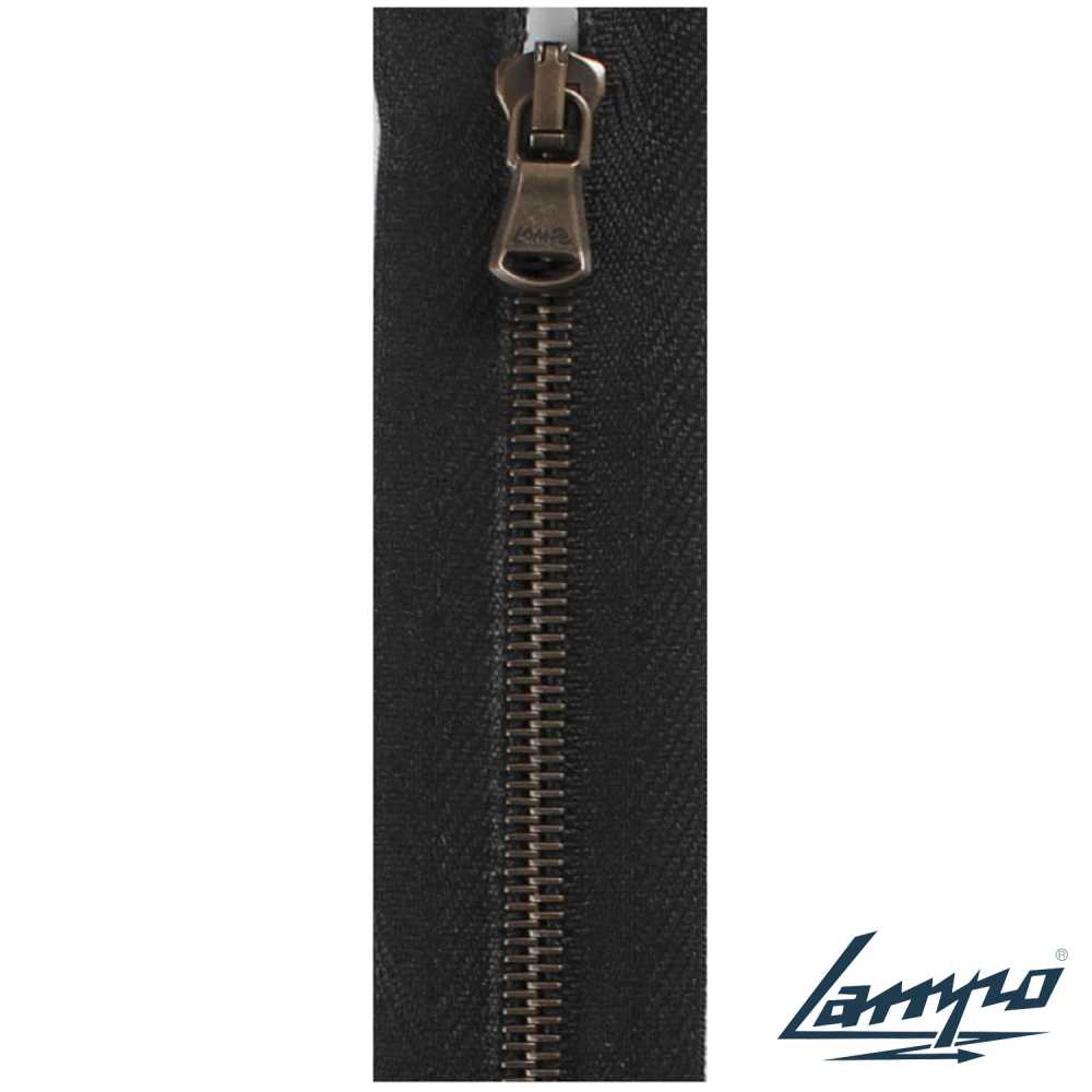 SL-3-C-ABE-TWOE Super Lampo 3 Sizes Antique Gold Two Way Separator[Zipper] LAMPO(GIOVANNI LANFRANCHI SPA)