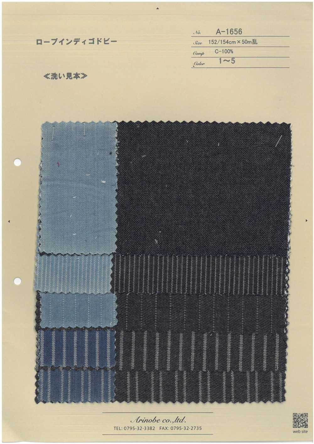 A-1656 Rope Indigo Dobby[Textile / Fabric] ARINOBE CO., LTD.