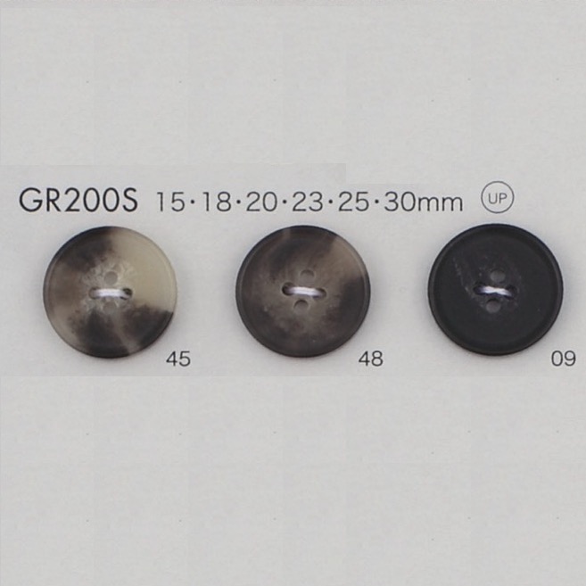 GR200S GRS Certified 25% Recycled PET Resin Button With Rim, 4 Holes DAIYA BUTTON