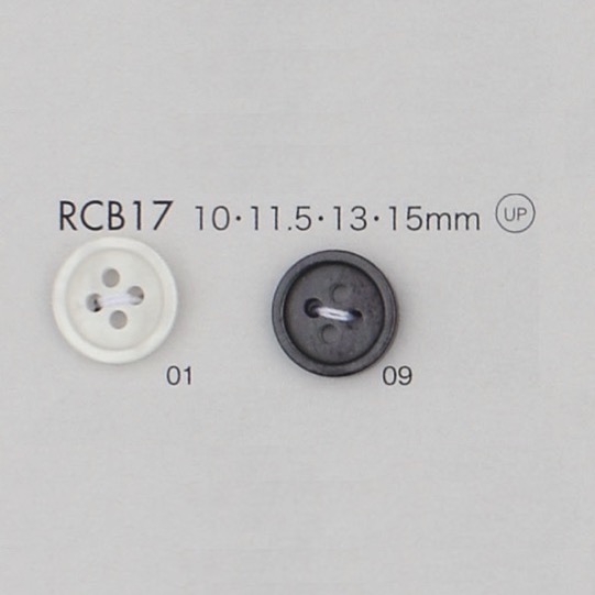 RCB17 Polyester Resin Bordered 4-hole Button DAIYA BUTTON