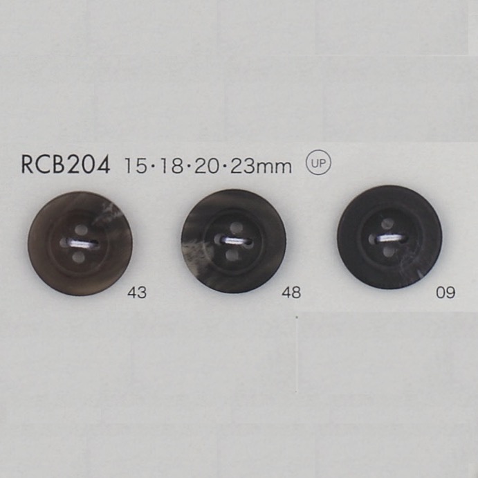 RCB204 Polyester Resin Bordered 4-hole Button DAIYA BUTTON