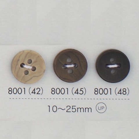 8001 Polyester Resin 4-hole Button