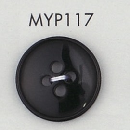 MYP117 Polyester Resin Bordered 4-hole Button DAIYA BUTTON