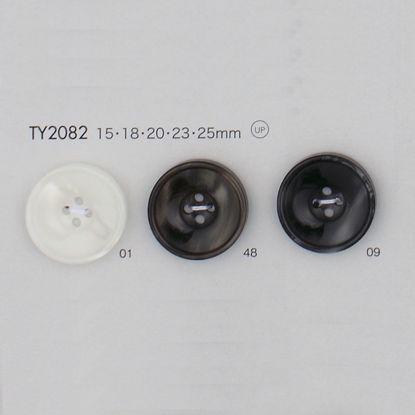 TY2082 Polyester Resin Bordered 4-hole Button DAIYA BUTTON