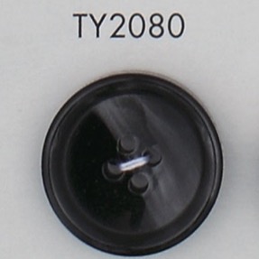 TY2080 Polyester Resin Bordered 4-hole Button DAIYA BUTTON