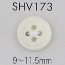 SHV173 4-hole, Bordered Shell Button DAIYA BUTTON