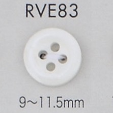 RVE83 4-hole, Bordered Shell Button DAIYA BUTTON