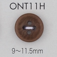 ONT11H Natural Material Corozo Nut 4 Hole Button DAIYA BUTTON