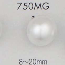 750MG Pearl-like Urea Material With Half-ring Shank Button DAIYA BUTTON