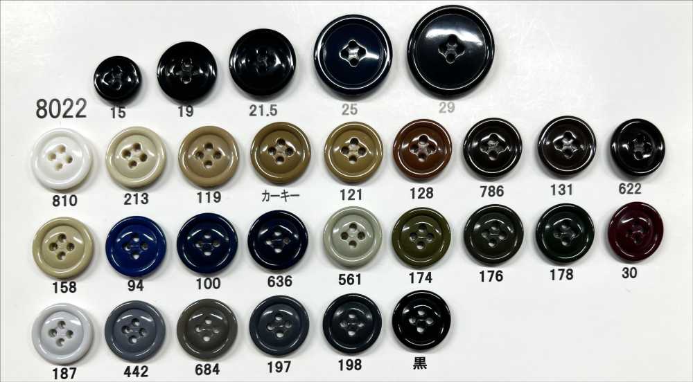 8022 Giraffe Urea Resin 4-hole Glossy Button Giraffe Buttons (Twill Button Industry)