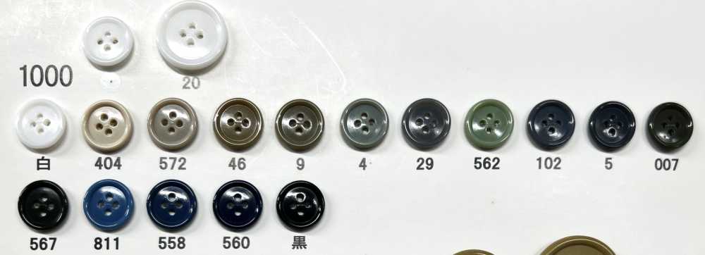 1000 Giraffe Urea Resin 4-hole Button With Edging Giraffe Buttons (Twill Button Industry)