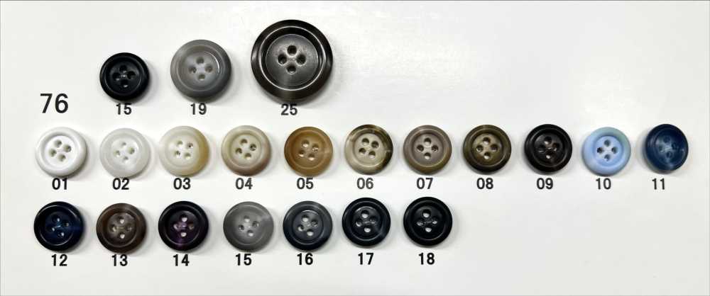 76 Urea Resin 4-hole Button With Rim Giraffe Buttons (Twill Button Industry)