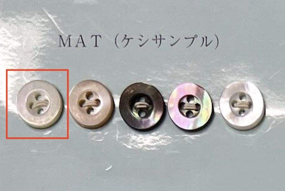 EX101MAT 4-hole, Bordered, Shell Button, Takase, Matte Tomoi