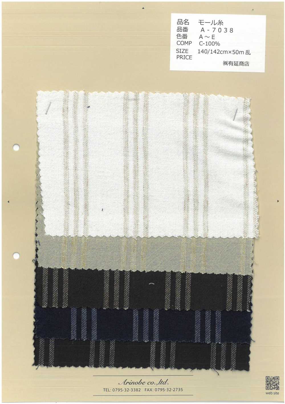 A-7038 Mall Thread[Textile / Fabric] ARINOBE CO., LTD.