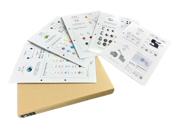 CL-CB CHERRY LABEL Product Color Sample Book[Press Fastener/ Eyelet Washer] SUNGRIP