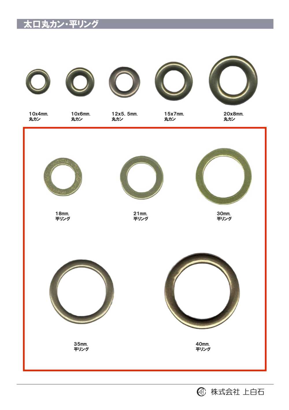 RING-3 Flat Ring[Buckles And Ring] Kamishiraishi