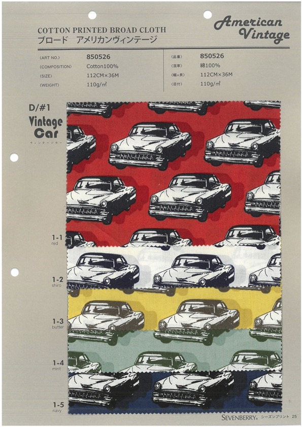 850526 SEVENBERRY® Broadcloth American Vintage[Textile / Fabric] VANCET