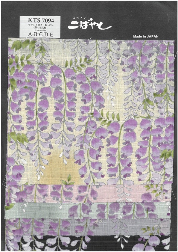KTS7094 Southern Cross Wisteria Flower Pattern Print[Textile / Fabric]