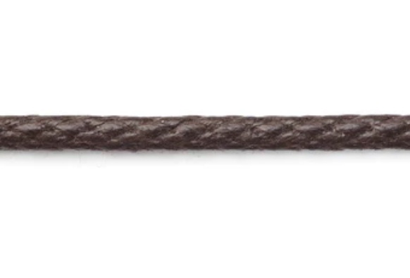 CCR-01BWAX(S) Cotton Wax Cord 2.5mm[Ribbon Tape Cord] Cordon